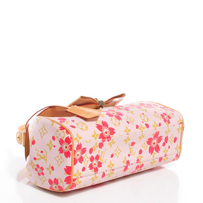 Louis Vuitton Monogram Cherry Blossom Sac Retro Bag Red 4 of 7