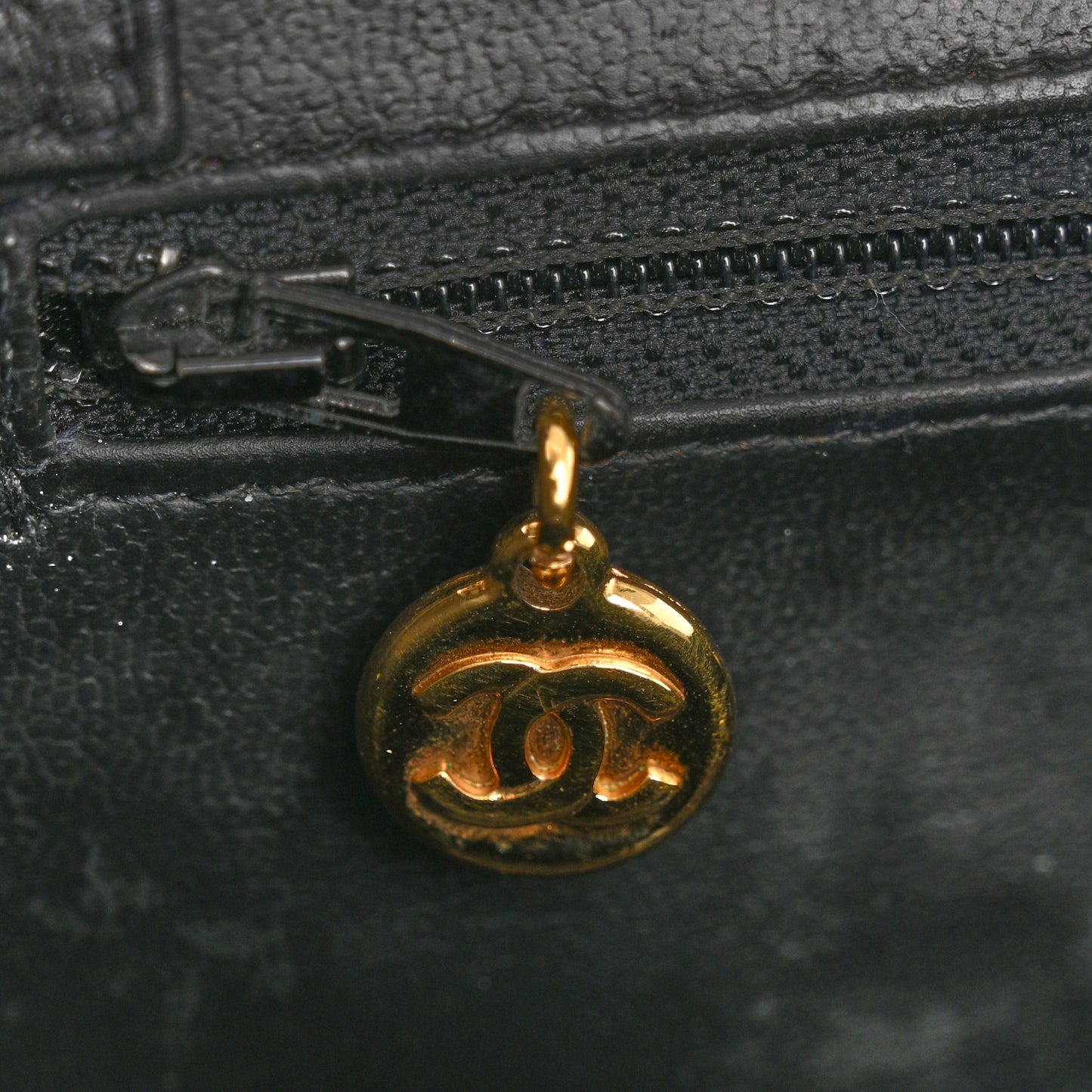 Patent CC Vanity Cosmetic Case Black