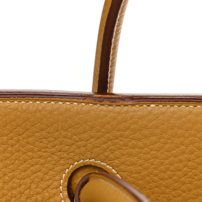 Hermes Taurillon Clemence Birkin 40 Curry 11 of 15