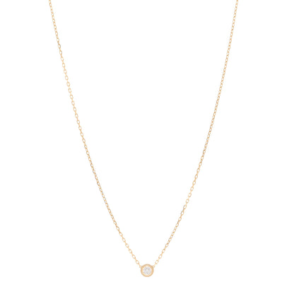 Cartier 18K Yellow Gold Diamond LM D'Amour Pendant Necklace 1 of 4