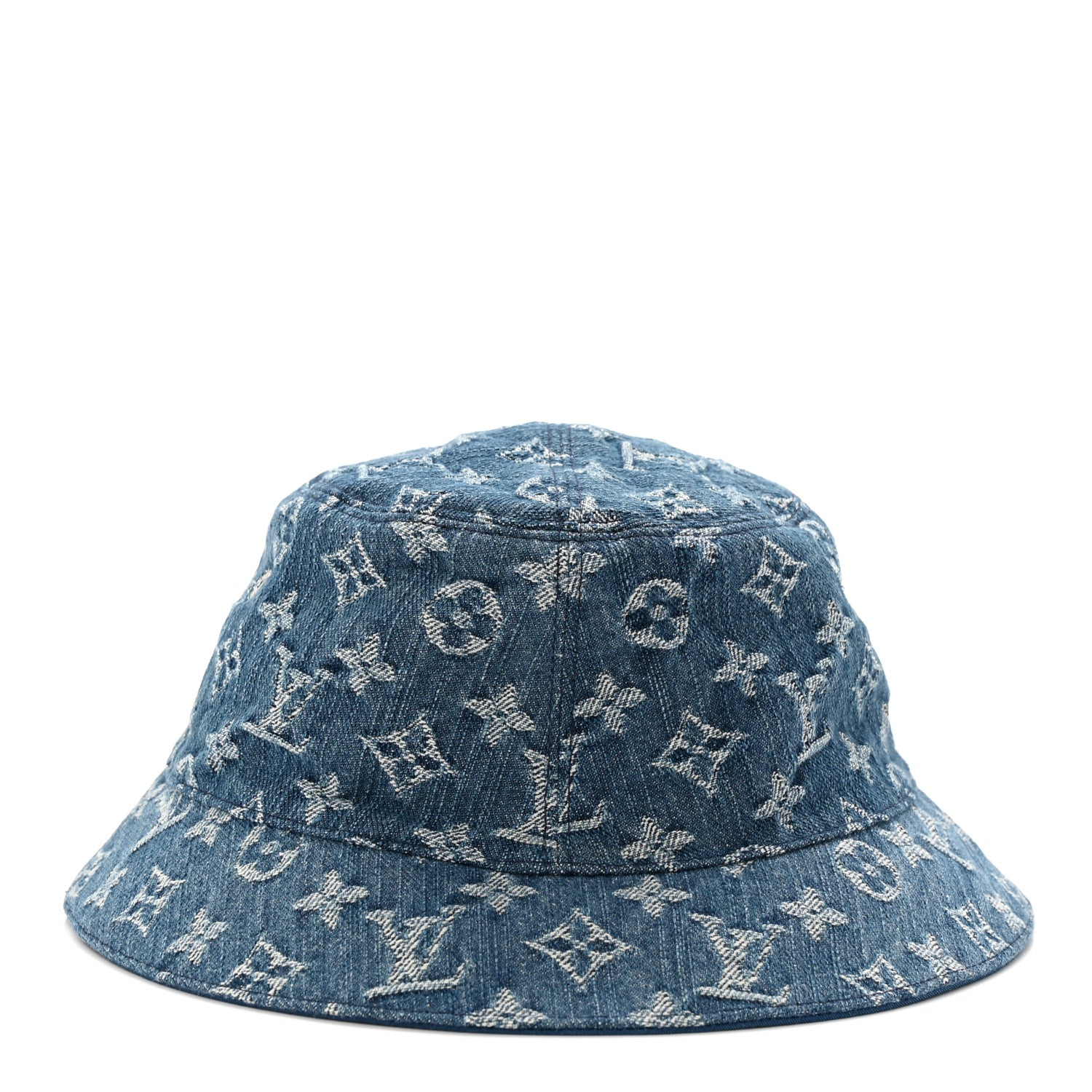 Louis Vuitton Monogram Denim Transformable Bob Bucket Hat 58 Blue 4 of 15