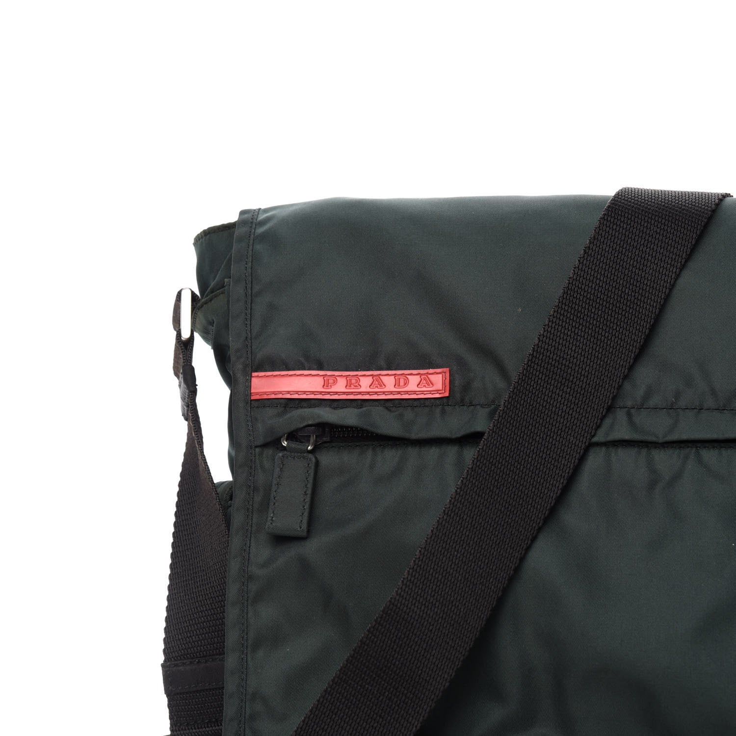 Prada Nylon Sport Messenger Bag Green 11 of 11