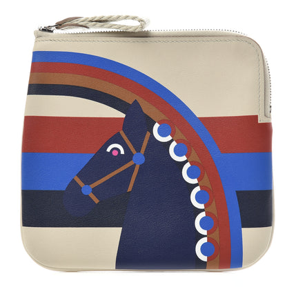 Hermes Swift Carre Rainbow Love Pocket Pouch Beton Bleu Encre 1 of 7