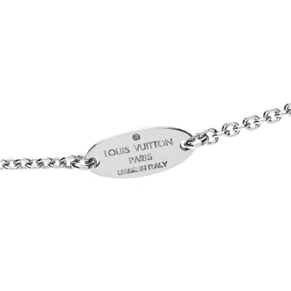Louis Vuitton Metal Essential V Supple Necklace Silver 4 of 5