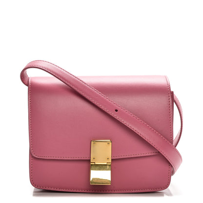 Celine Smooth Calfskin Small Classic Box Flap Bag Pink 1 of 7