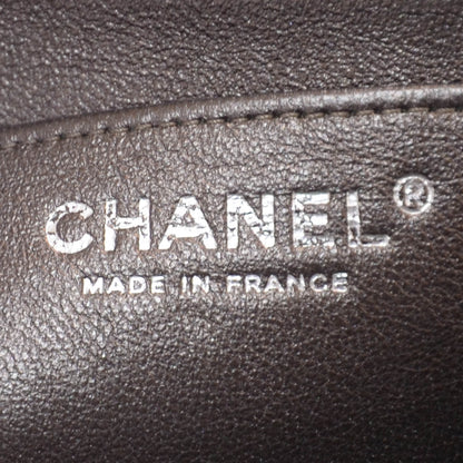 Chanel Lambskin Maxi Single Flap Dark Metallic Grey 7 of 10