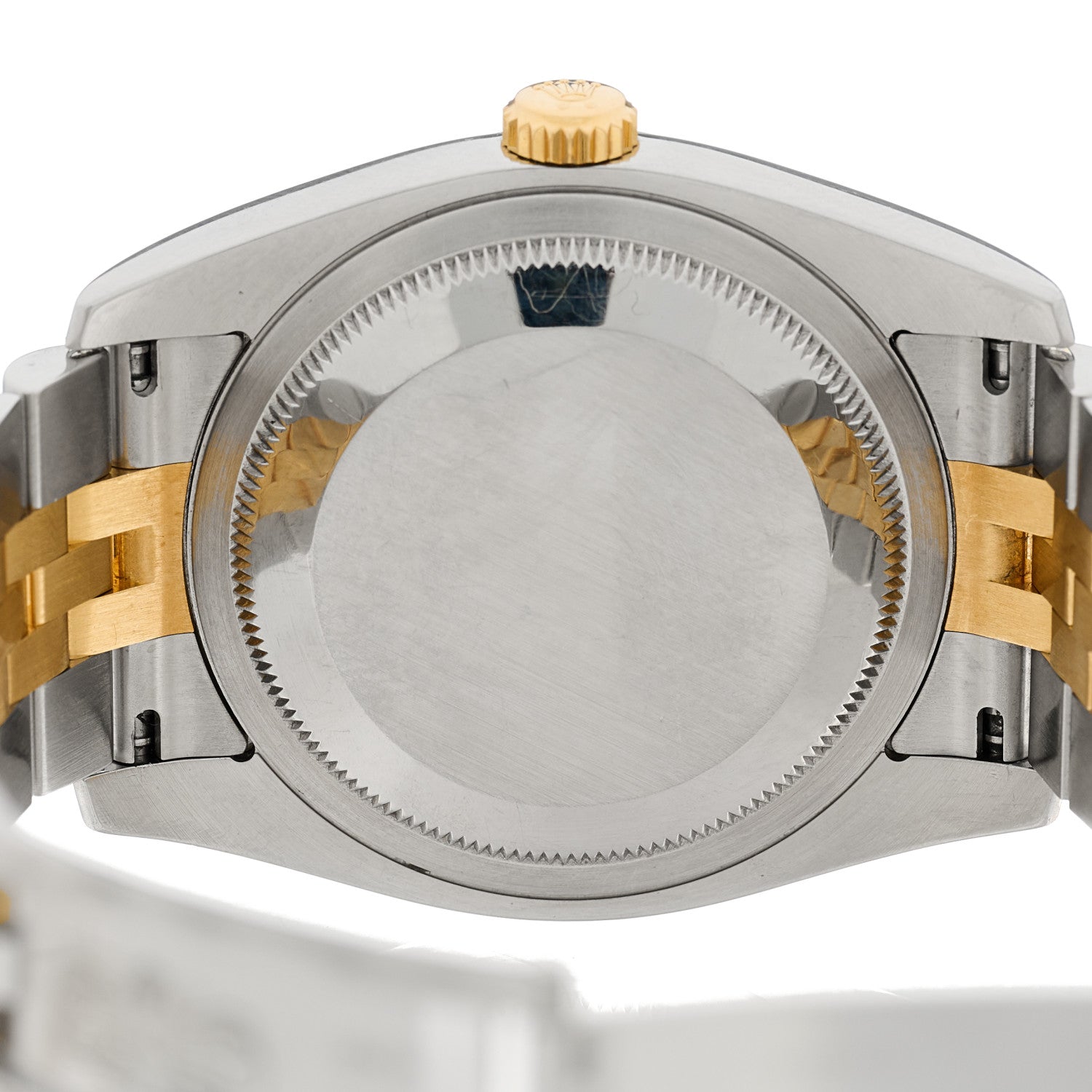 Rolex Stainless Steel 18K Yellow Gold Diamond 36mm Oyster Perpetual Datejust Watch Silver 116233 4 of 5