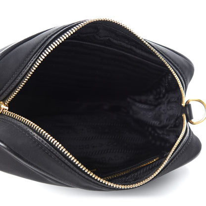 Prada Tessuto Nylon Saffiano Small Crossbody Bag Black 5 of 11