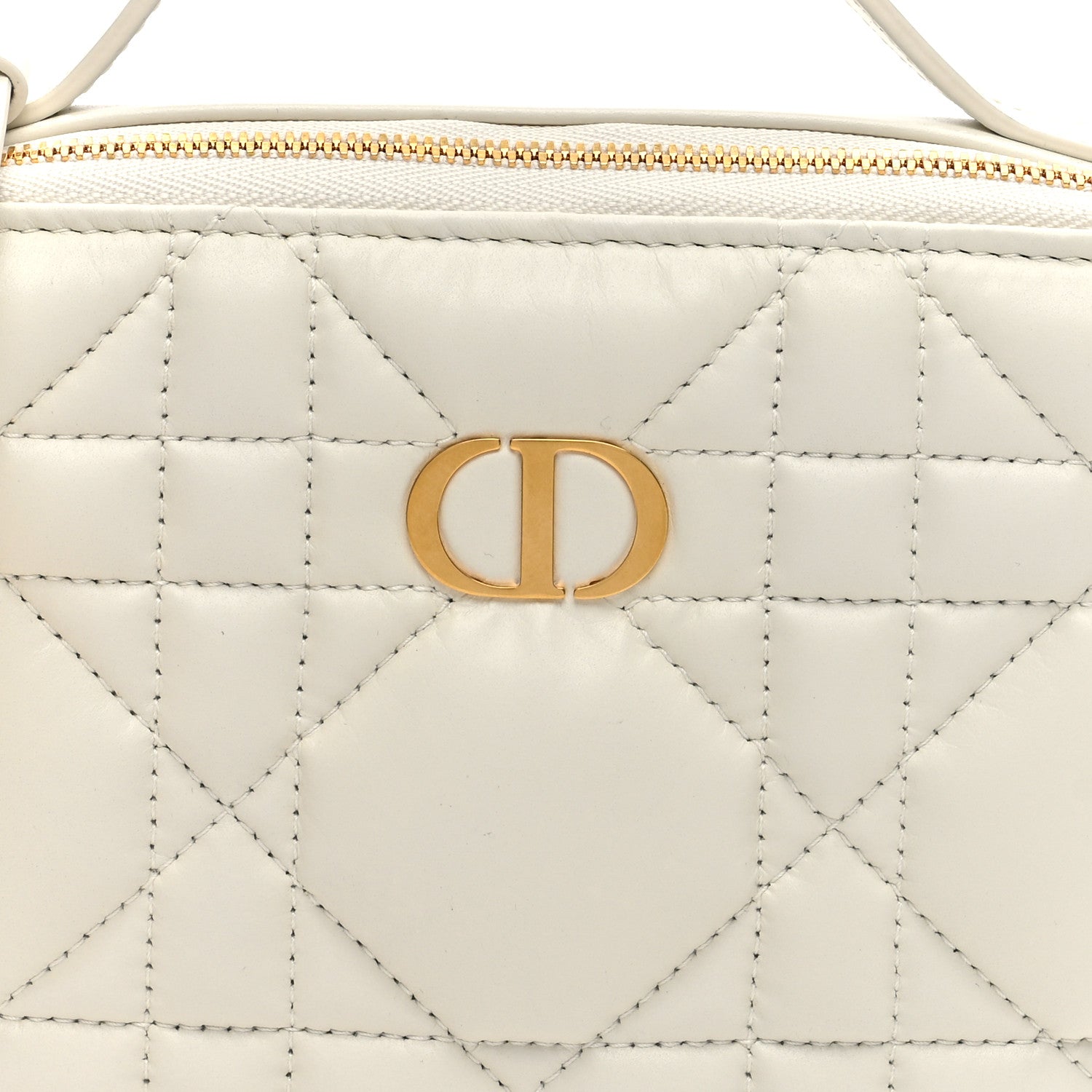 Christian Dior Calfskin Macrocannage Caro Box Bag Latte 7 of 9