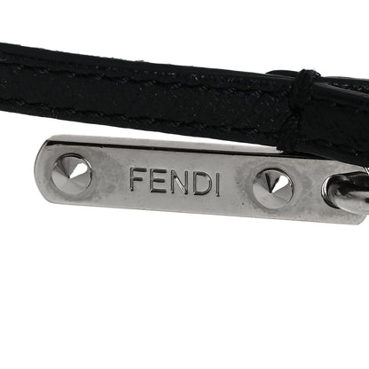 Fendi Fox Mink Goat Fur Mini Karlito Bag Charm White Black Flamingo 3 of 4