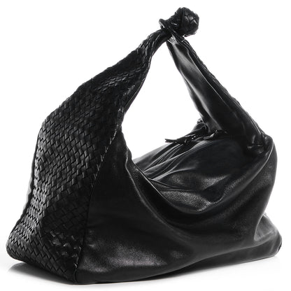 Bottega Veneta Nappa Intrecciato Large Knot Hobo Nero Black 3 of 8