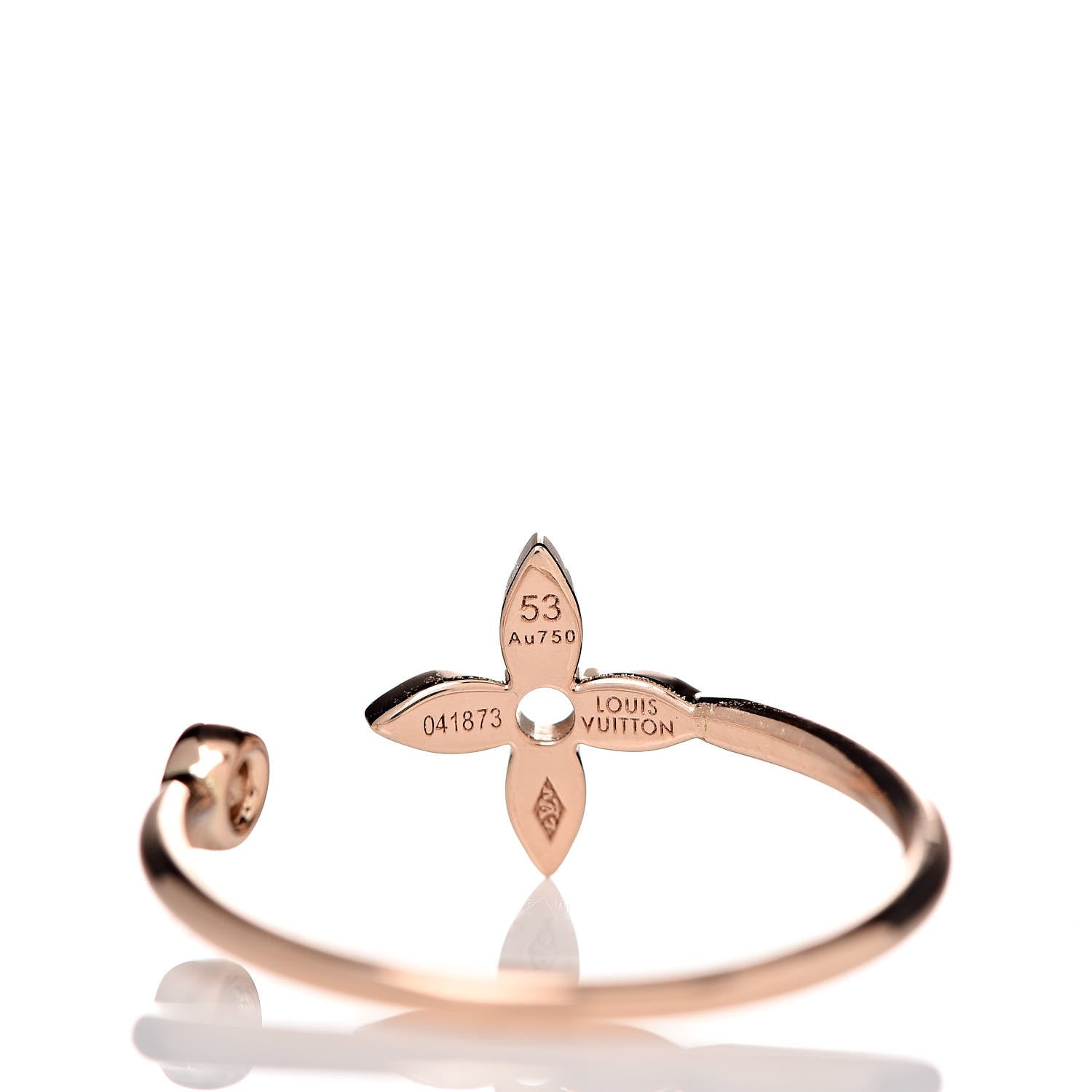 Louis Vuitton 18K Yellow Pink White Gold Diamond Idylle Blossom Ring 3 Set 53 6.25 8 of 9