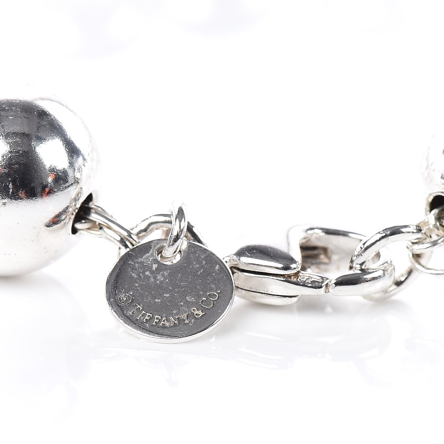 Tiffany Sterling Silver 10mm HardWear Ball Bracelet 4 of 5
