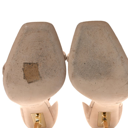 Saint Laurent Suede Calfskin Opyum 110 Sandals 40 Cachemere Pale Gold 7 of 10