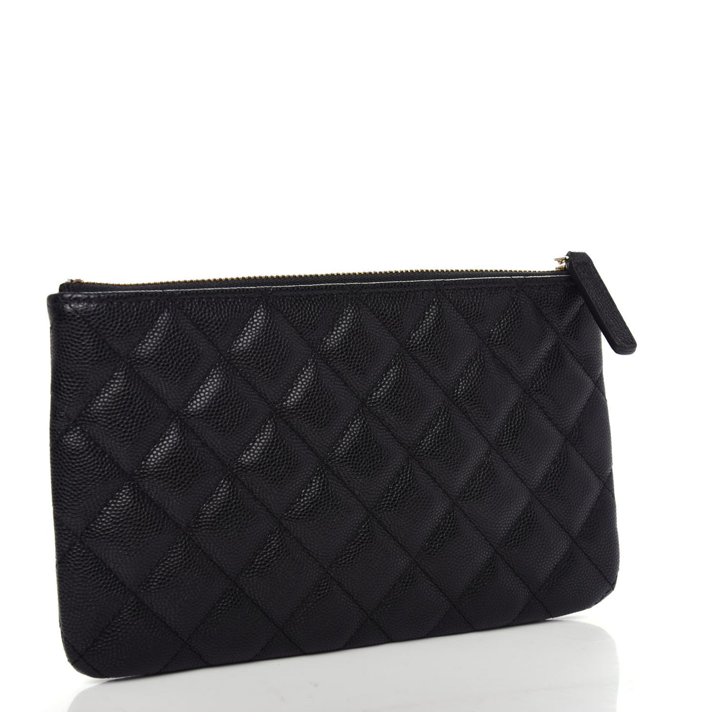 Caviar Quilted Small French New Wave CC Pouch Black