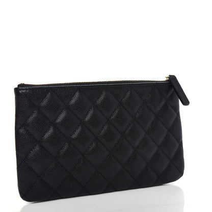 Chanel Caviar Quilted Small French New Wave CC Pouch Black 3 of 8