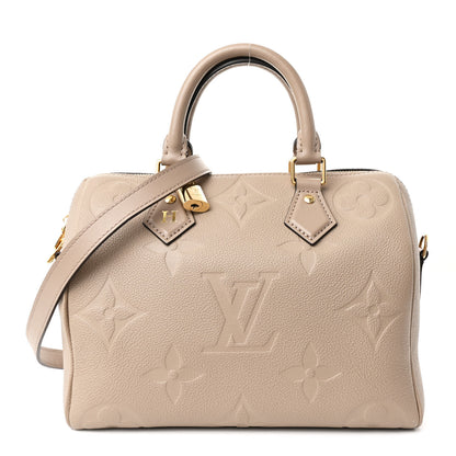 Louis Vuitton Empreinte Monogram Giant Speedy Bandouliere 25 Tourterelle 1 of 9