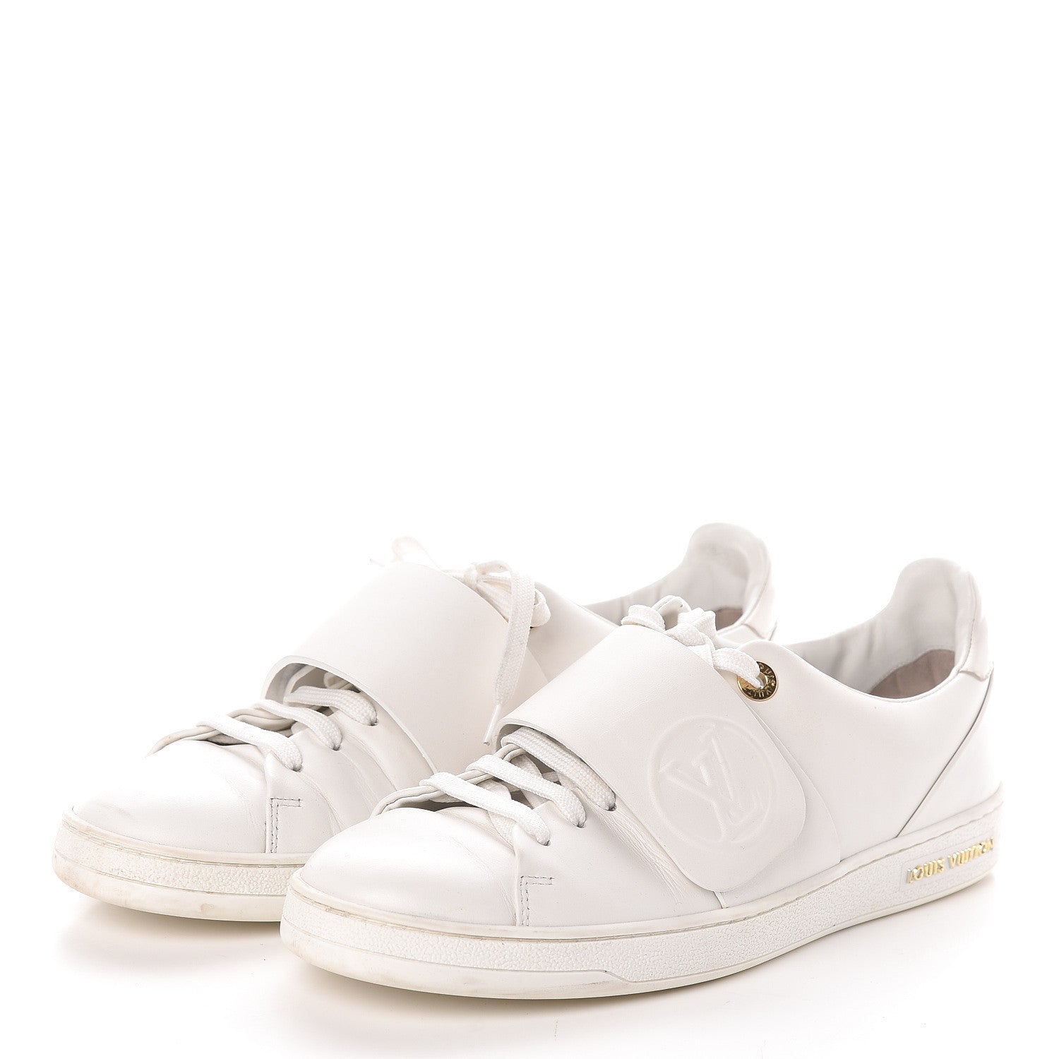 Louis Vuitton Calfskin Frontrow Sneakers 39 White 3 of 8
