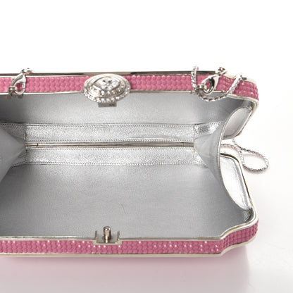 Judith Leiber Swarovski Crystal Minaudiere Clutch Pink 7 of 11