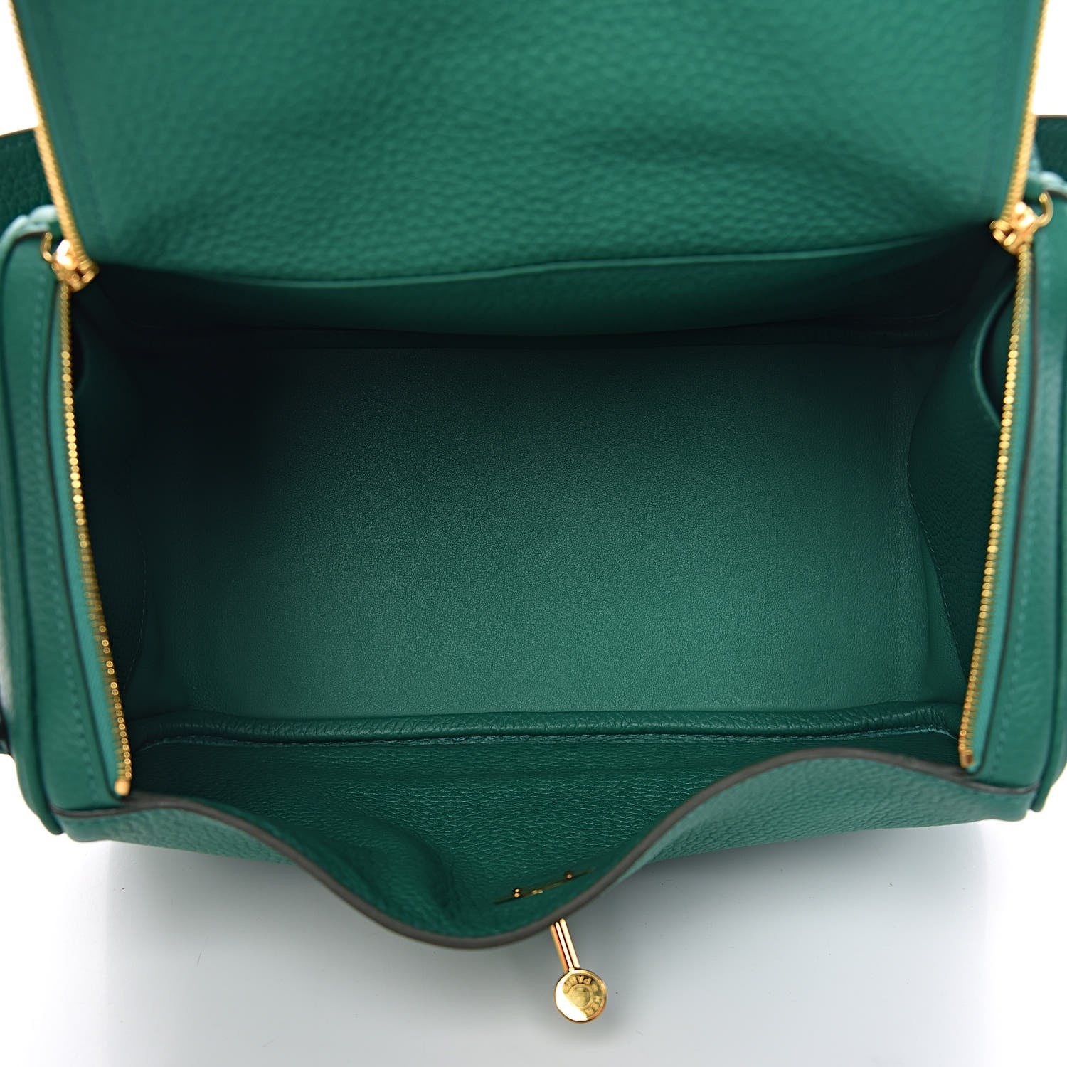 Hermes Taurillon Clemence Lindy 26 Vert Vertigo 5 of 11