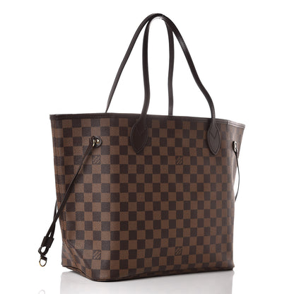 Louis Vuitton Damier Ebene Neo Neverfull MM Rose Ballerine 4 of 13