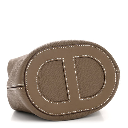 Hermes Taurillon Clemence Swift In-The-Loop 18 Bag Etoupe 4 of 10