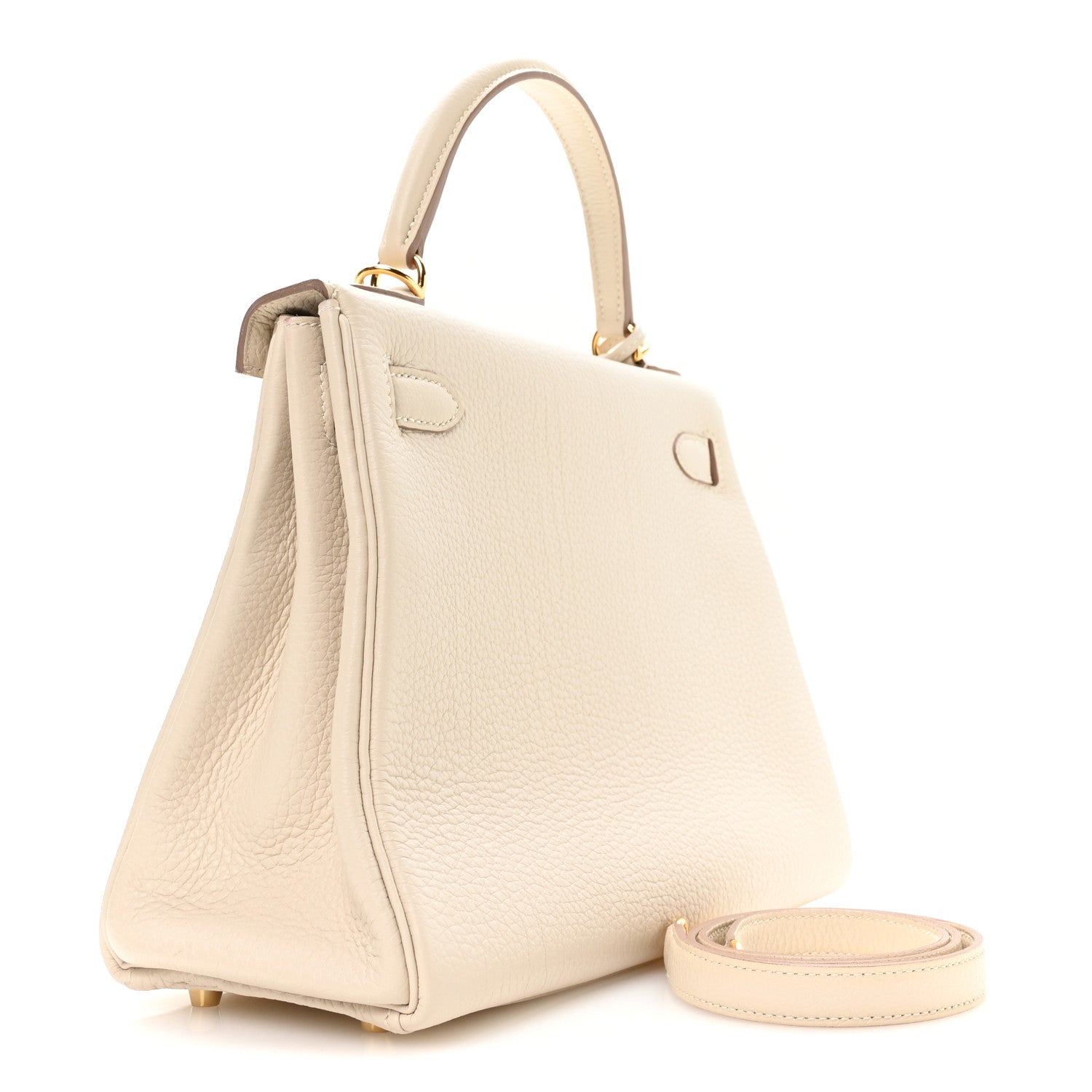 Hermes Togo Kelly Retourne 28 Craie 3 of 11