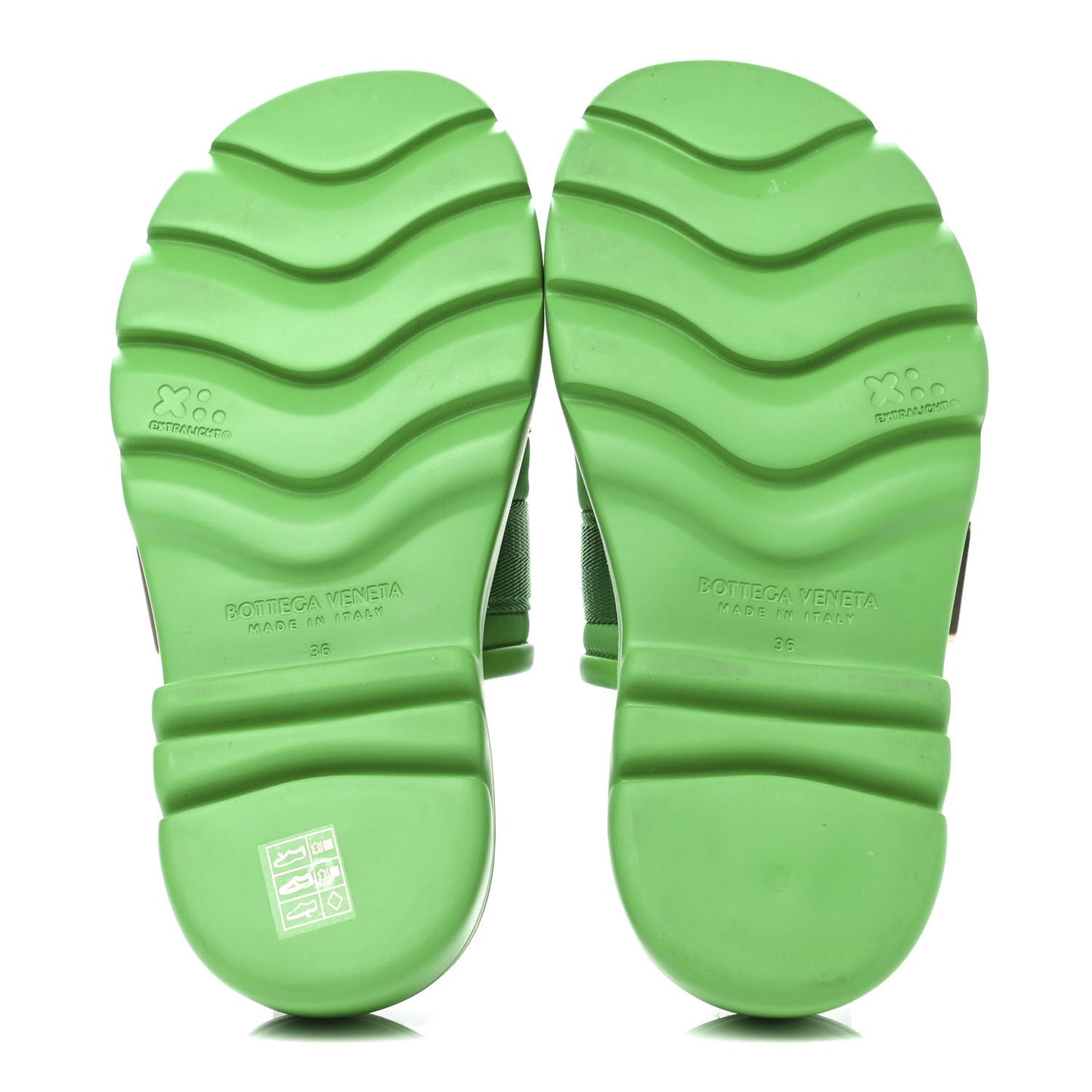Nappa Flash 45mm Flat Sandals 36 Grass