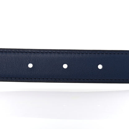 Hermes Swift Epsom 24mm H Belt 80 Bleu Saphir Bleu Brume 4 of 5