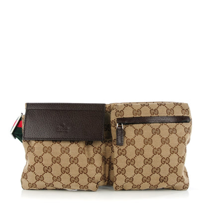 Gucci Monogram Web Belt Bag Dark Brown 1 of 9