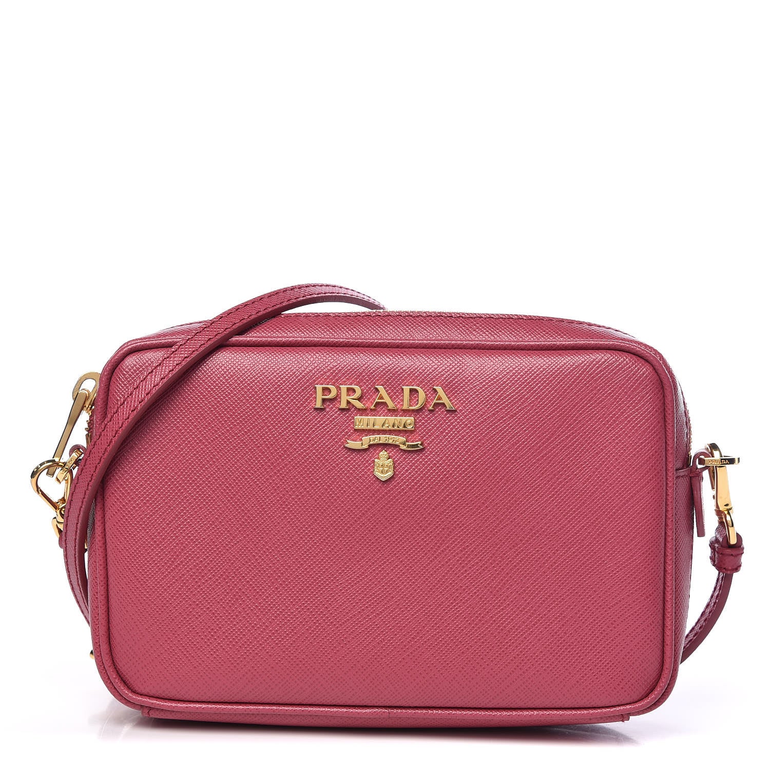 Prada Saffiano Lux Mini Camera Crossbody Bag Bruyere 1 of 9