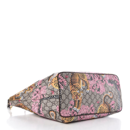Gucci Soft GG Supreme Monogram Bengal Medium Crossbody Tote Beige Pink 5 of 8