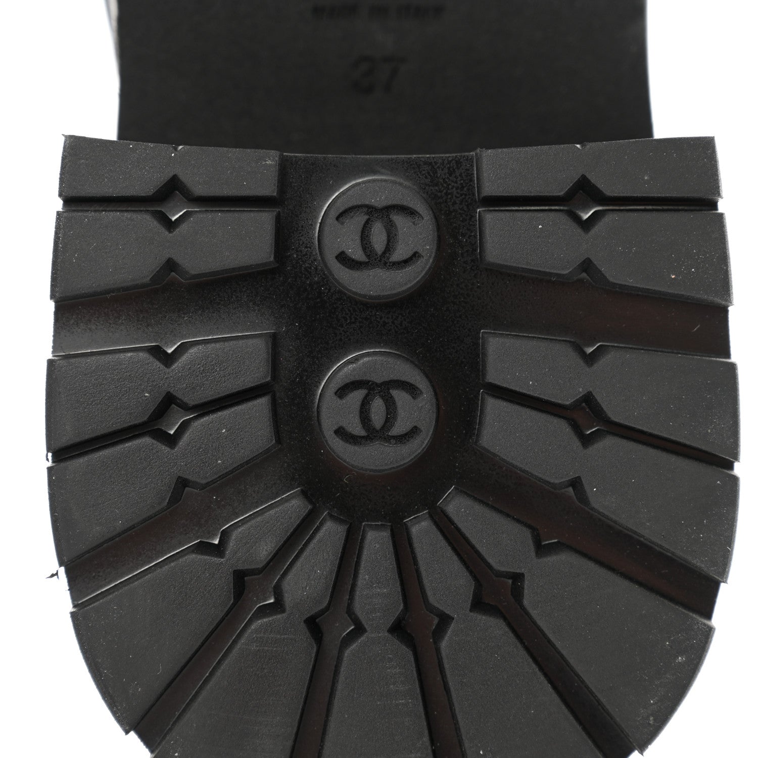 Chanel Calfskin Quilted CC Mocassin Loafers 37 Navy Blue 8 of 11