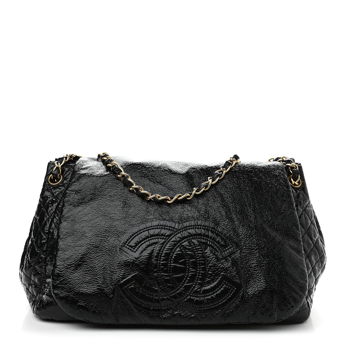 Vinyl XL Rock and Chain Flap Black