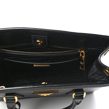 Prada Saffiano Lux Small Parabole Tote Black 5 of 8
