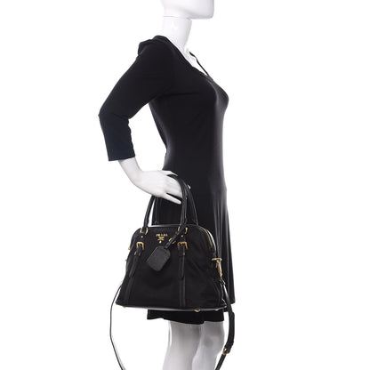 Prada Tessuto Nylon Saffiano Tote Black 2 of 11