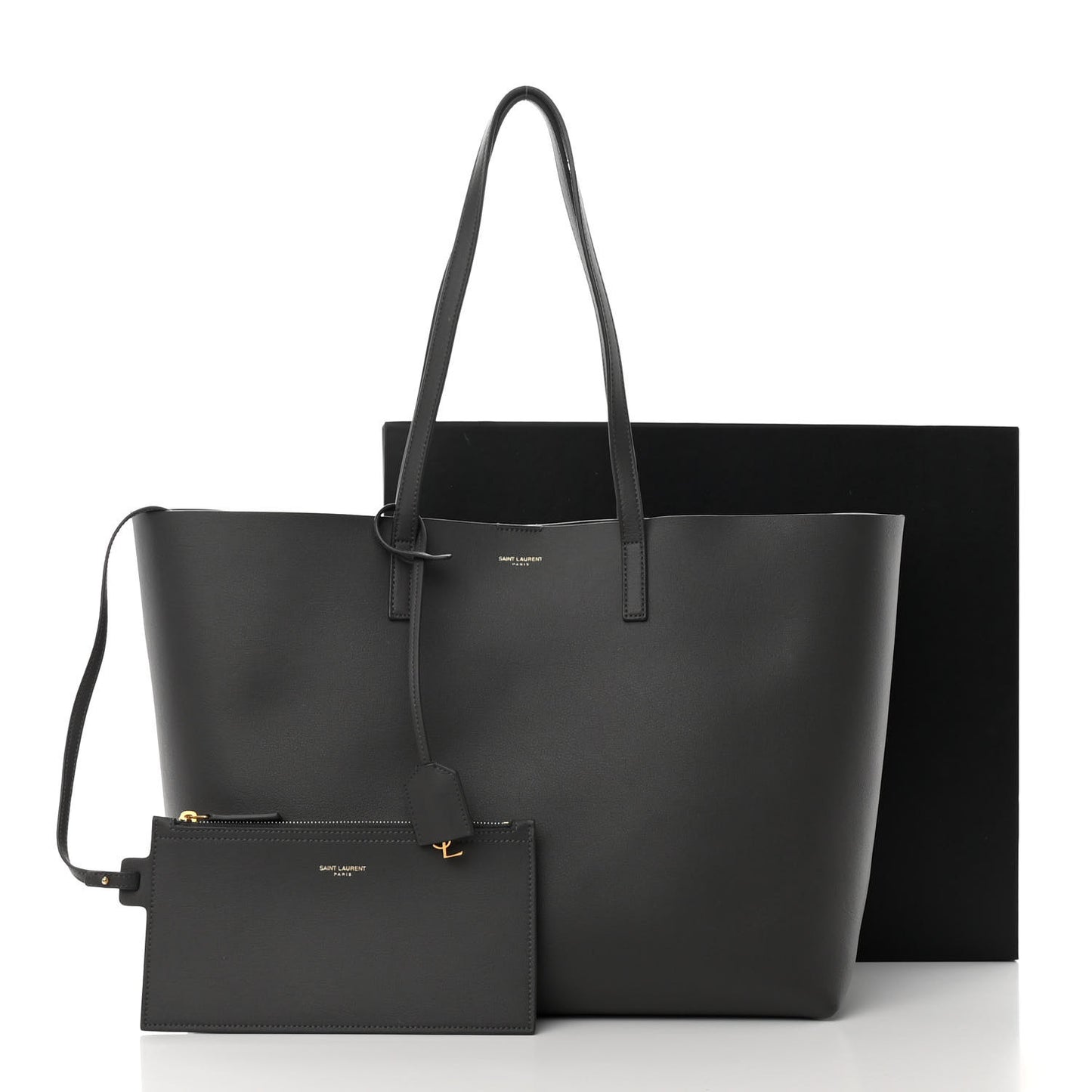 Calfskin Large Shopping Tote Storm