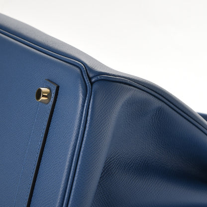 Hermes Epsom Birkin 35 Bleu Agate 39 of 45