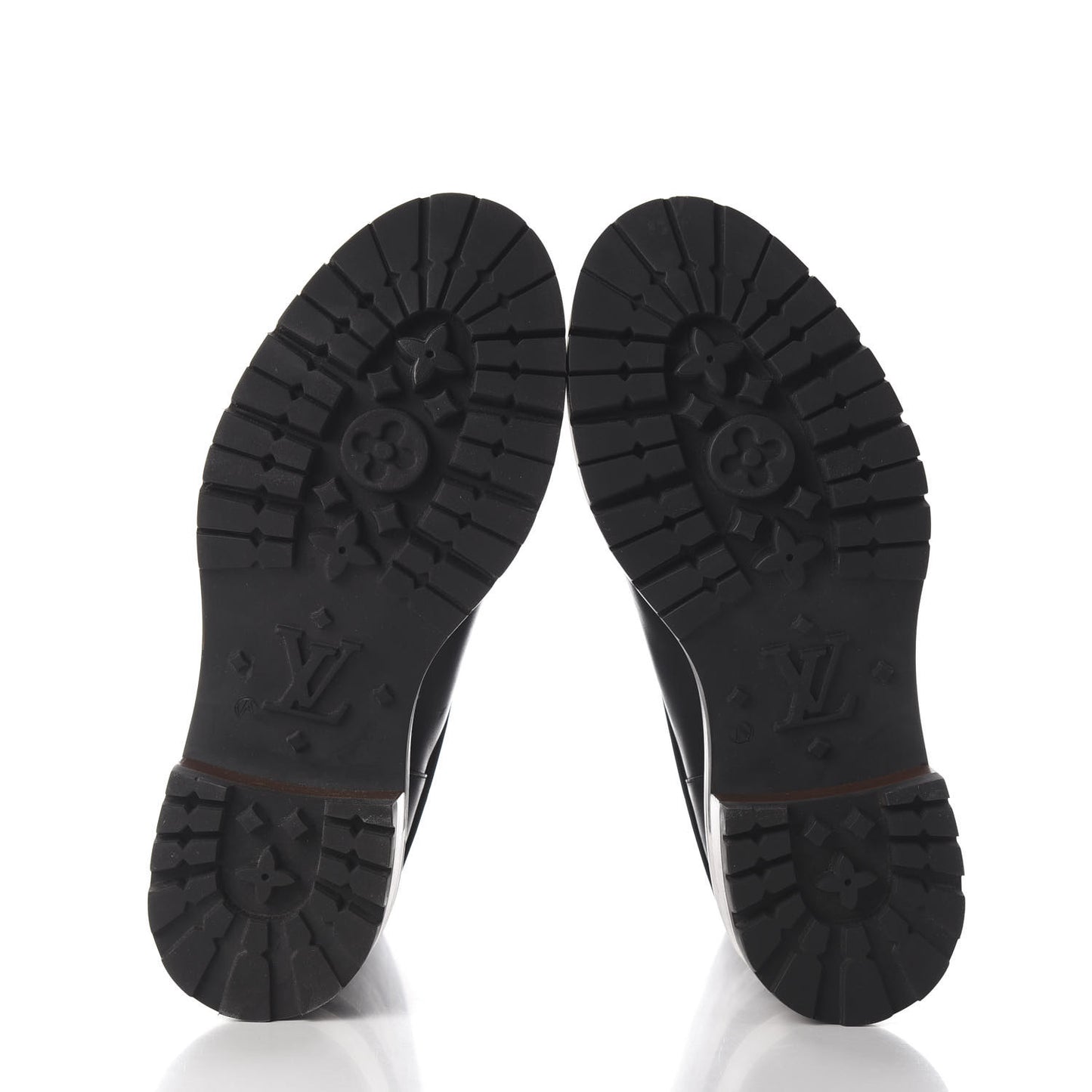 Calfskin Monogram Road Trip Flat Boots 38 Black