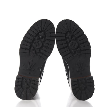 Louis Vuitton Calfskin Monogram Road Trip Flat Boots 38 Black 6 of 11