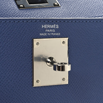 Hermes Epsom Kelly Sellier 28 Bleu Brighton 6 of 13