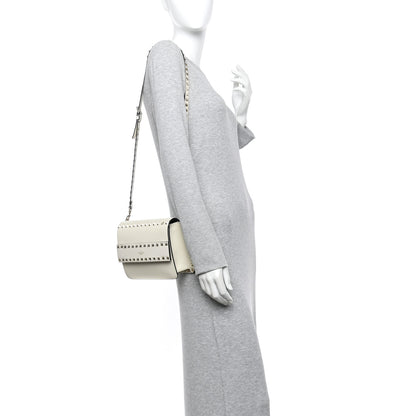 Valentino Garavani Vitello Small Rockstud Flap Crossbody Bag Light Ivory 2 of 11