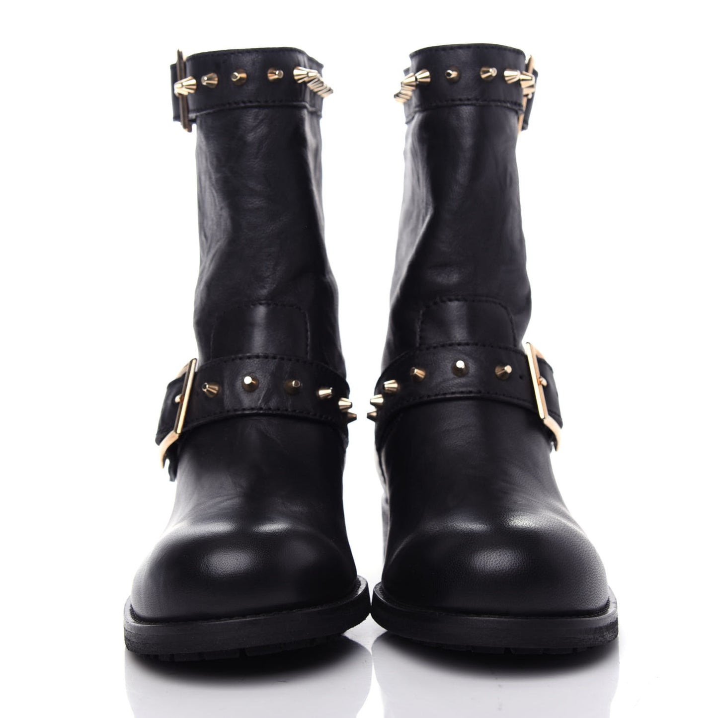 Studded Dash Biker Boots 36.5 Black