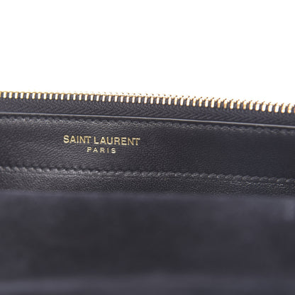Saint Laurent Metallic Goatskin Lambskin Classic Monogram Kate Tassel Chain Wallet Gold 7 of 10
