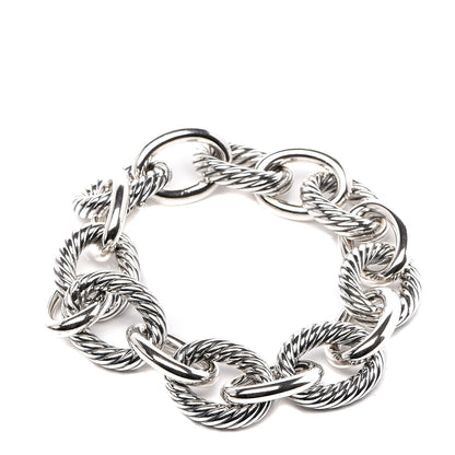 David Yurman Sterling Silver 17mm Extra Large Oval Link Bracelet 1 of 6