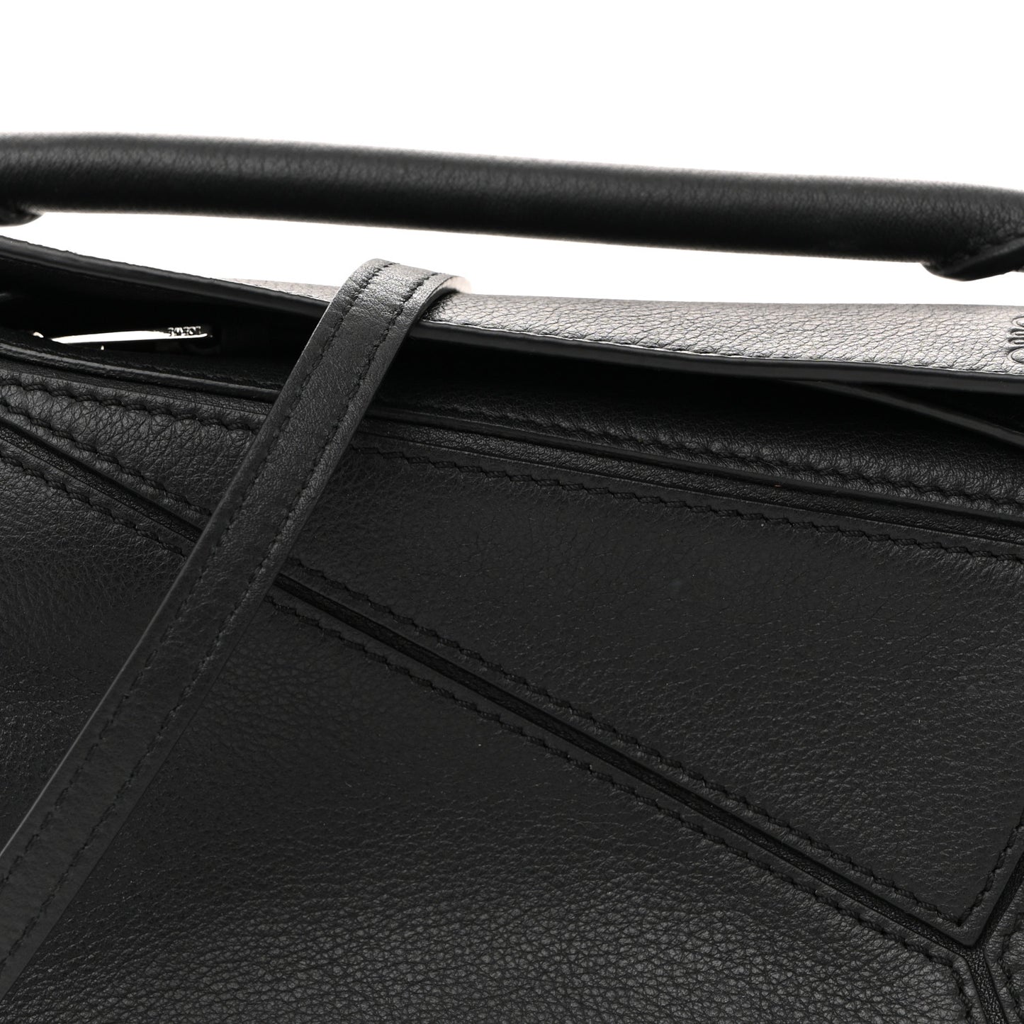 Calfskin Mini Puzzle Bag Black