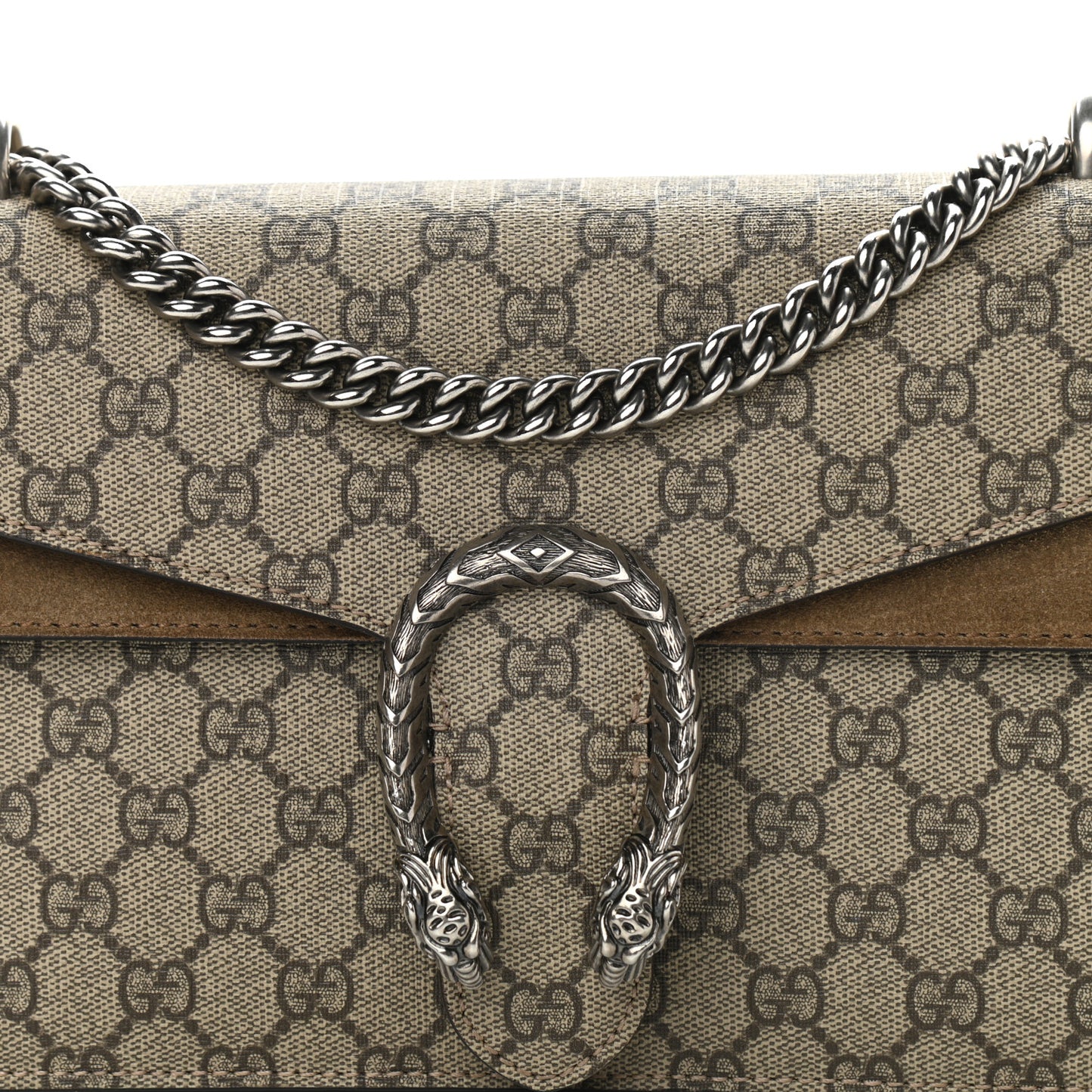 GG Supreme Monogram Small Dionysus Shoulder Bag Taupe