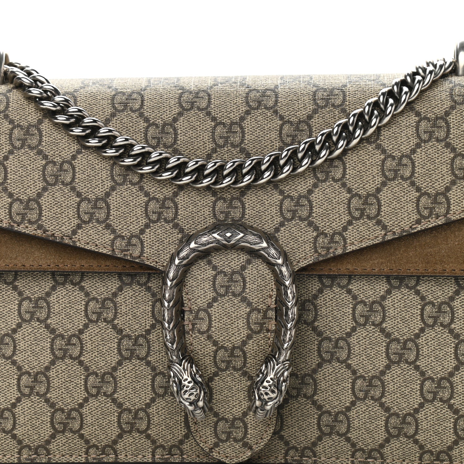 Gucci GG Supreme Monogram Small Dionysus Shoulder Bag Taupe 8 of 15