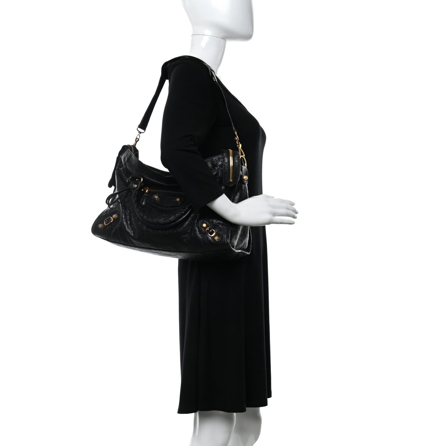 Agneau Giant 12 Gold Hardware City Black