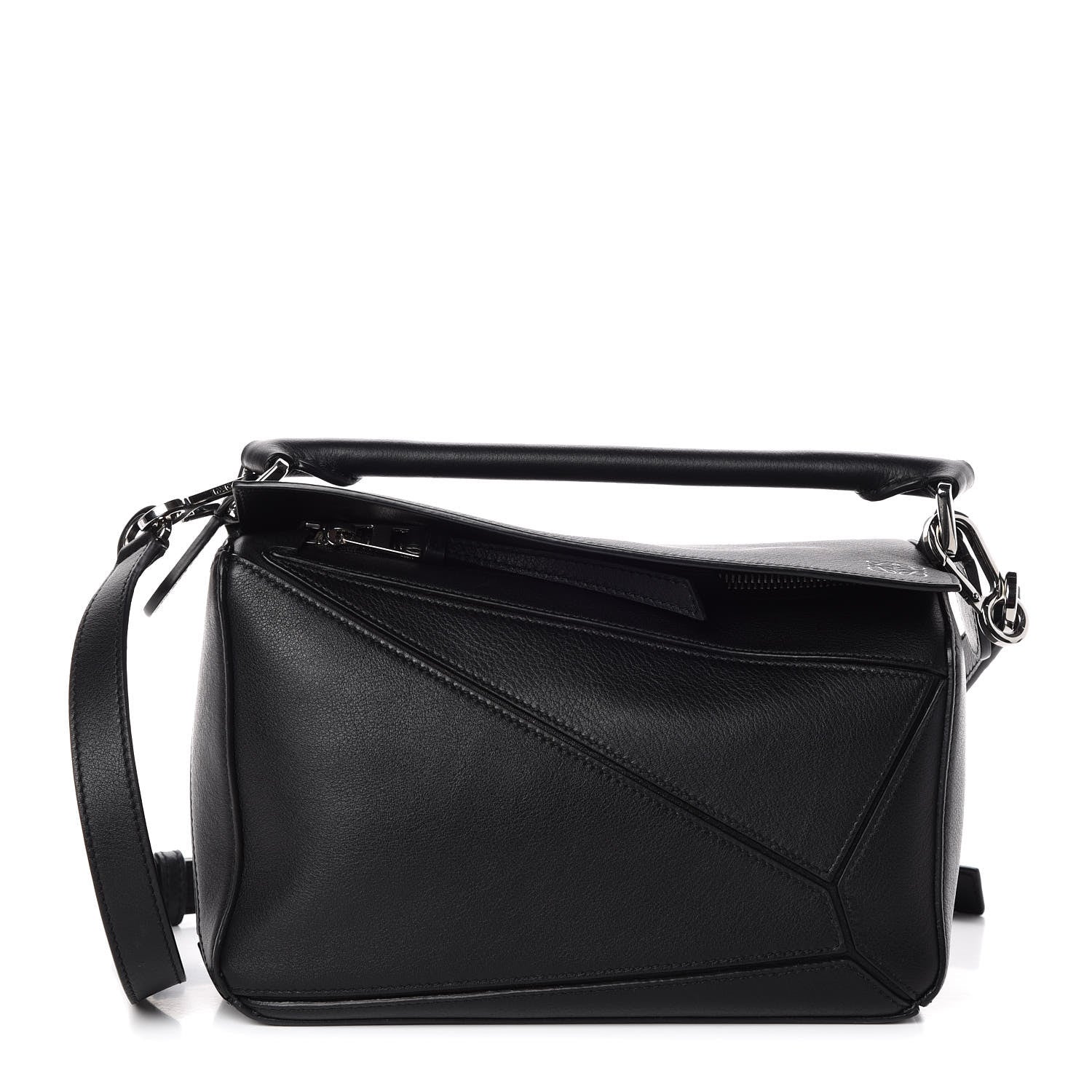 Loewe Calfskin Small Puzzle Bag Black 1 of 9